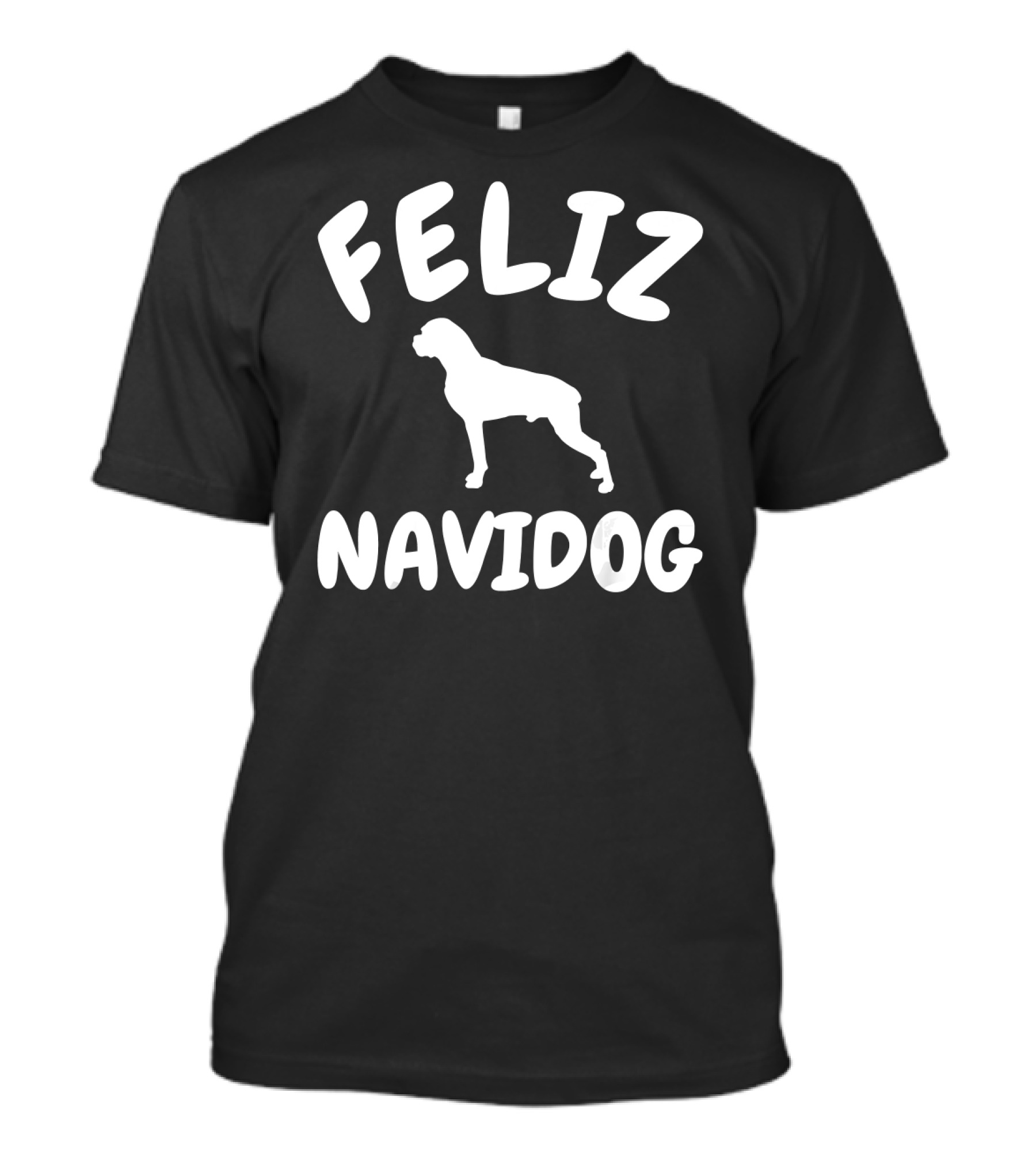 Feliz Navidog Boxer Dog Christmas Funny Sayings Humor T-Shirt