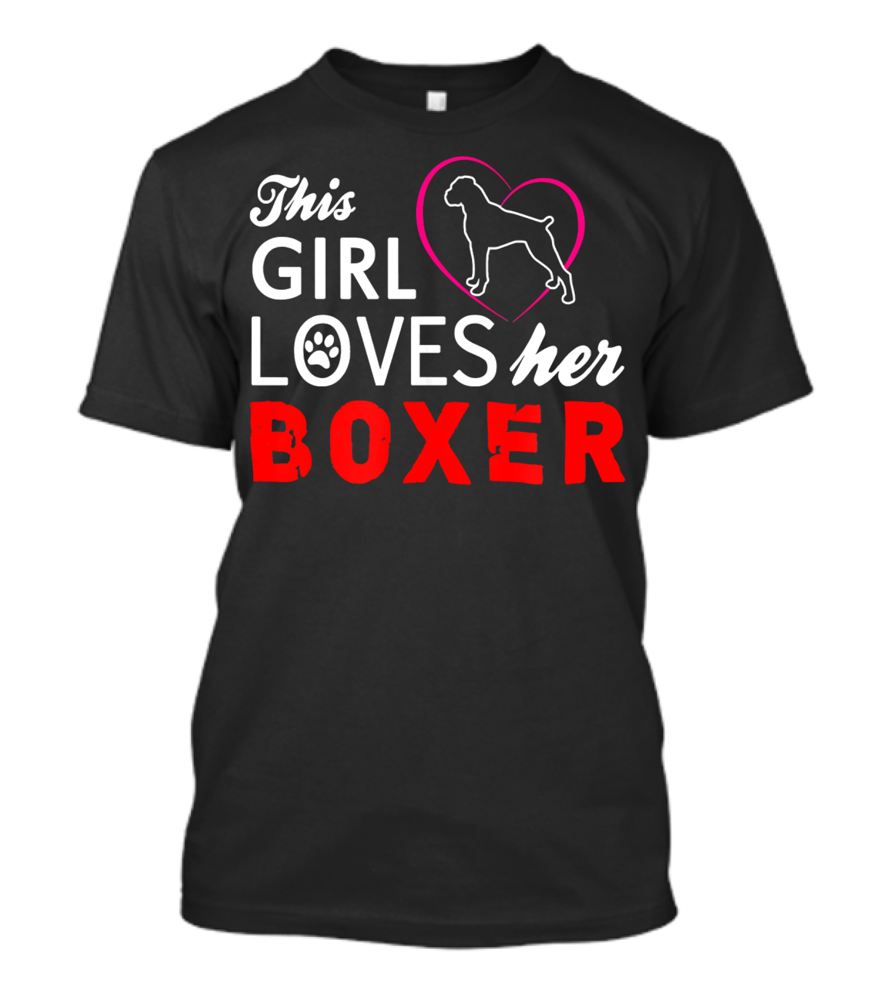 This Girl Loves Her Boxer Dog T-Shirt
