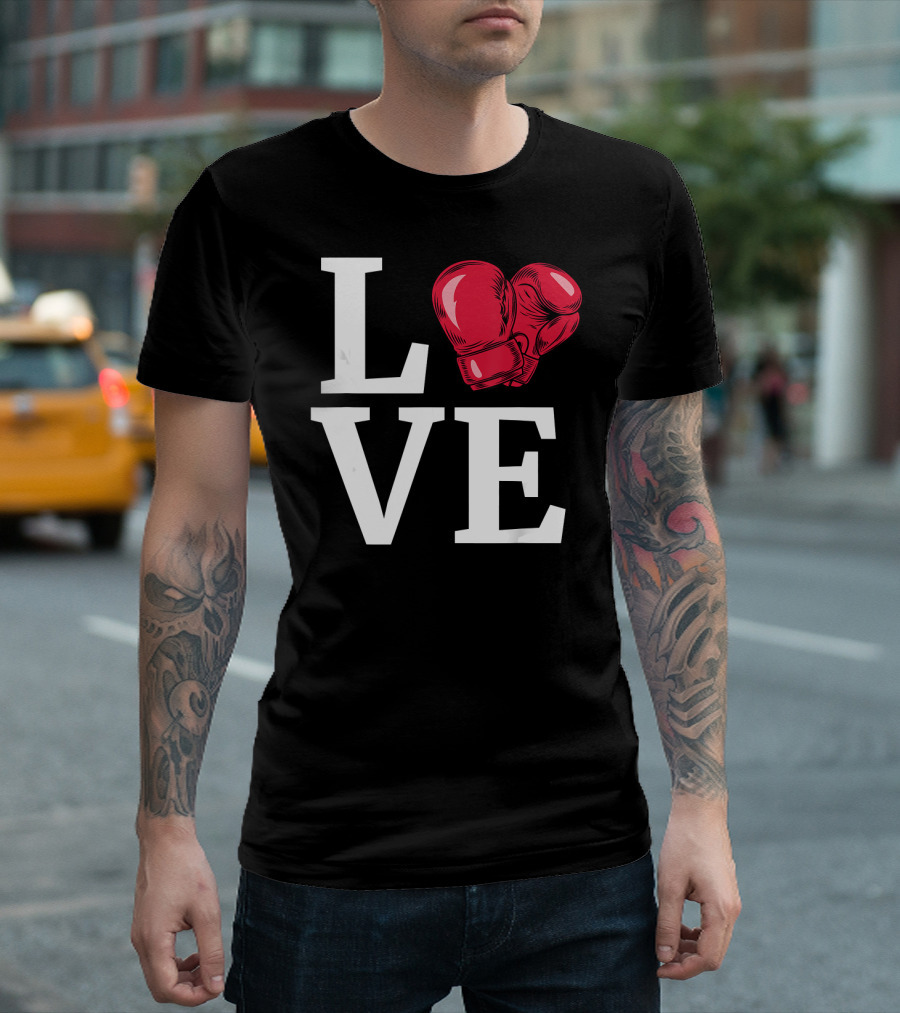 I Love Boxing Gloves Boxing T-Shirt