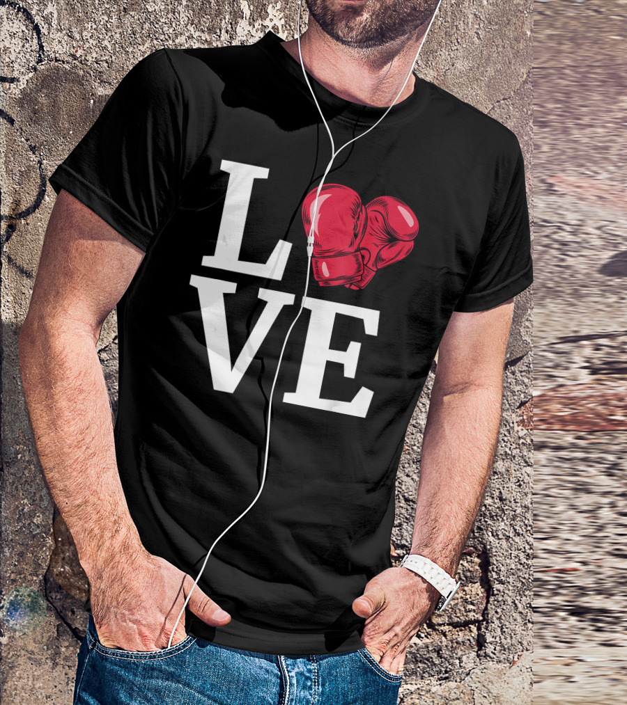 I Love Boxing Gloves Boxing T-Shirt