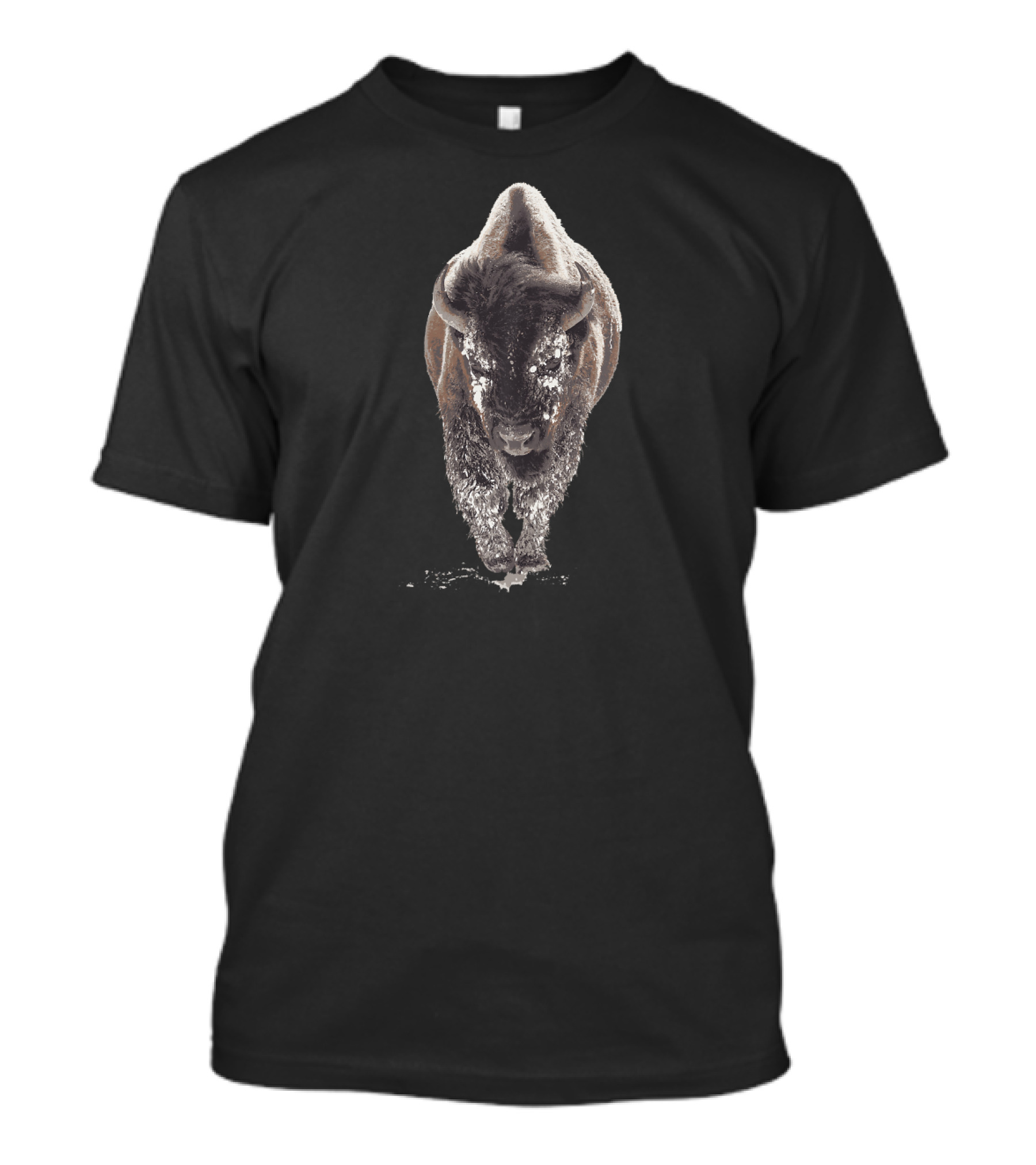 Buffalo American Bison Snow Weste Majestic Winter Wildlife T-Shirt