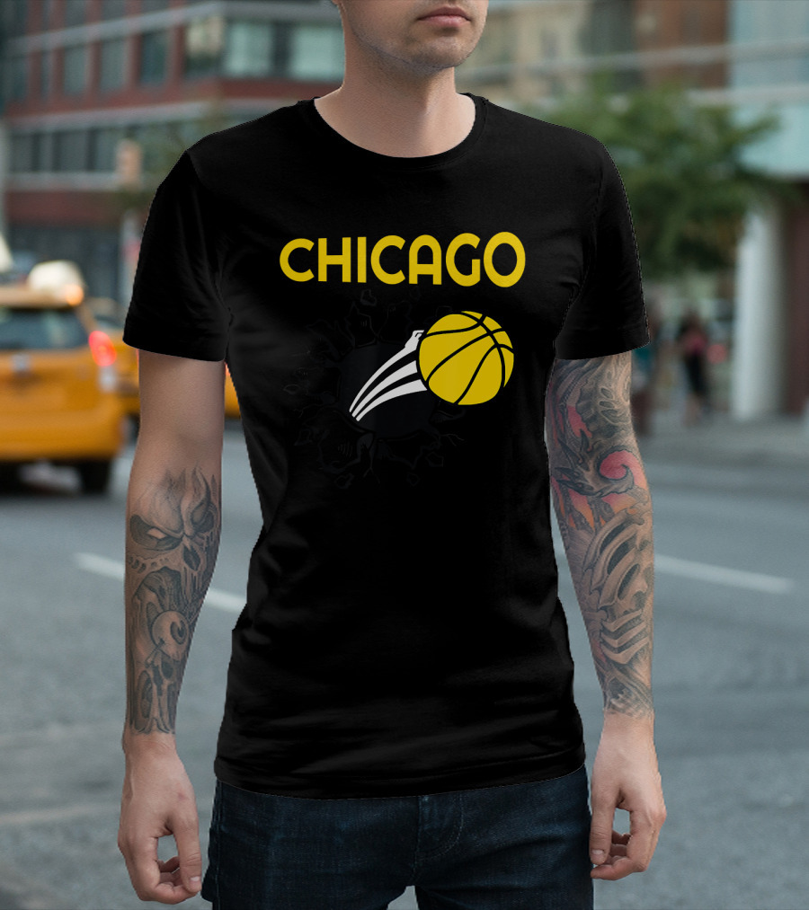 Chicago Sky Basketball Burst T-Shirt