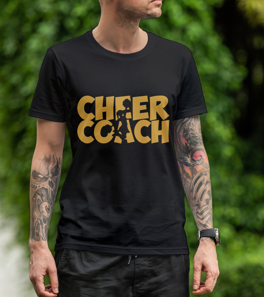 Cheer Coach Awesome Cheerleading Pom-Pom T-Shirt
