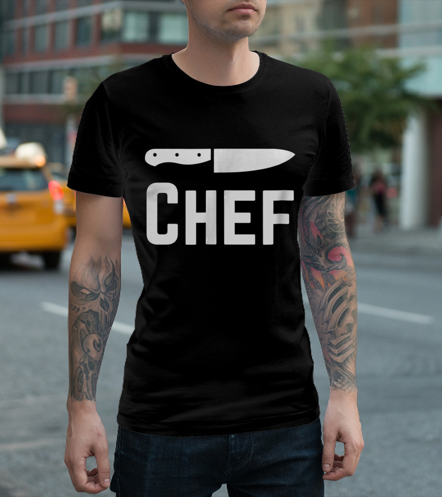 Chef Knife Cooking Cutlery T-Shirt