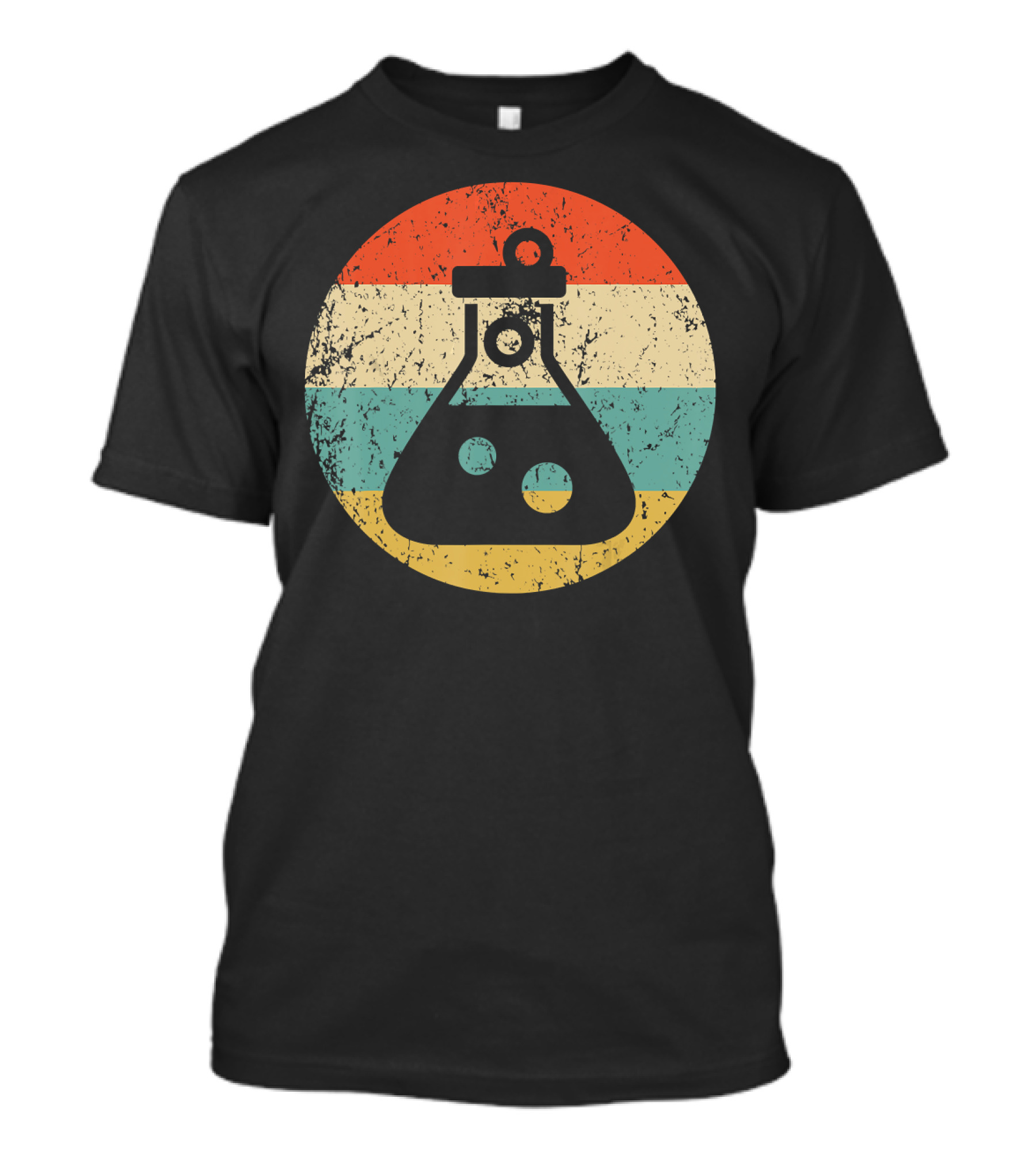 Chemist Scientist Test Tube Retro Vintage Science Flask T-Shirt