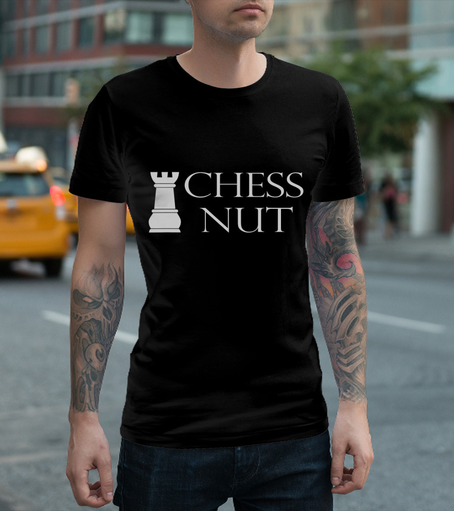 Chess Nut Funny For Chess Players Rook Text T-Shirt