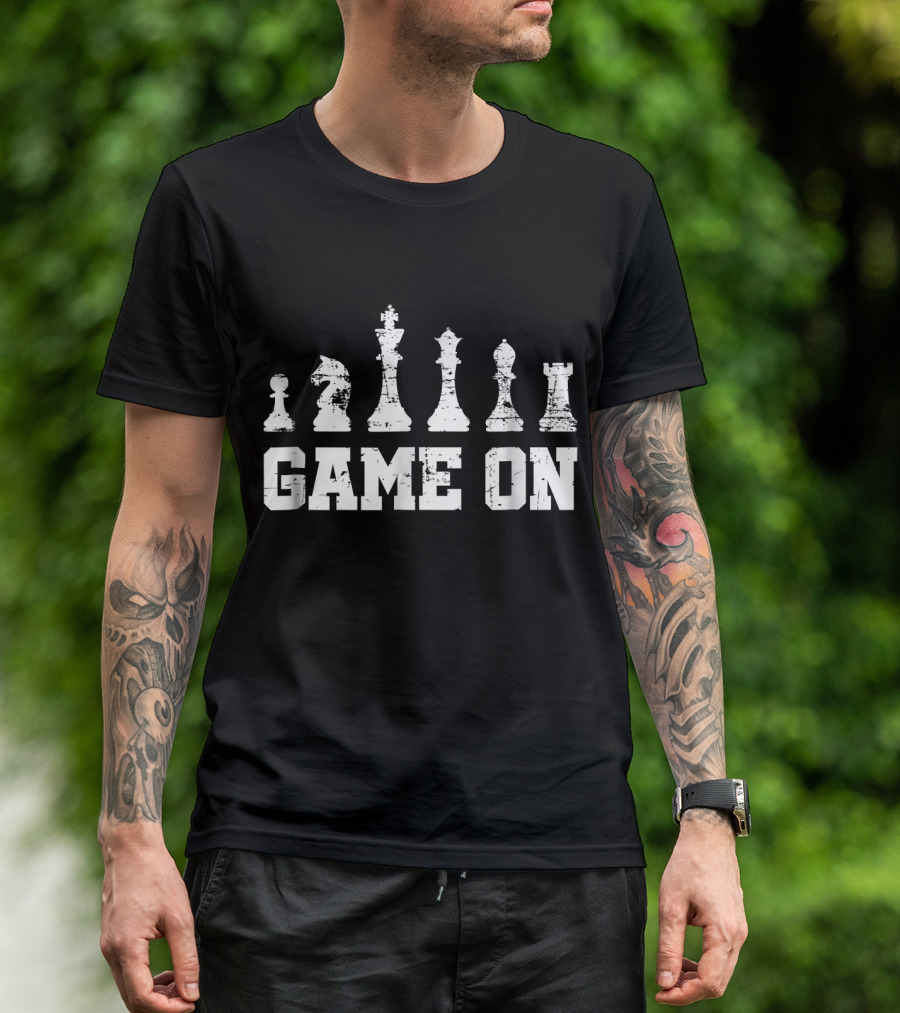 Chess Game On Vintage Birthday T-Shirt