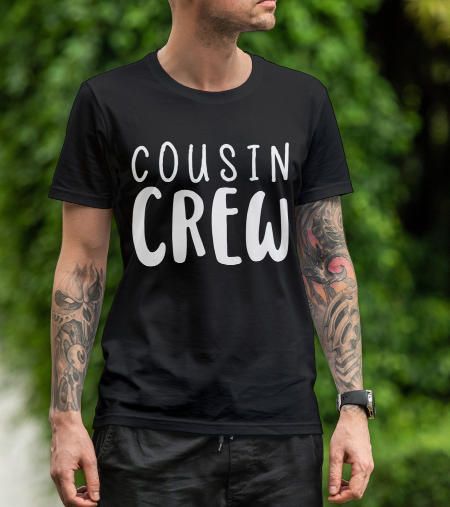 Cousin Crew Matching Family Group Text T-Shirt