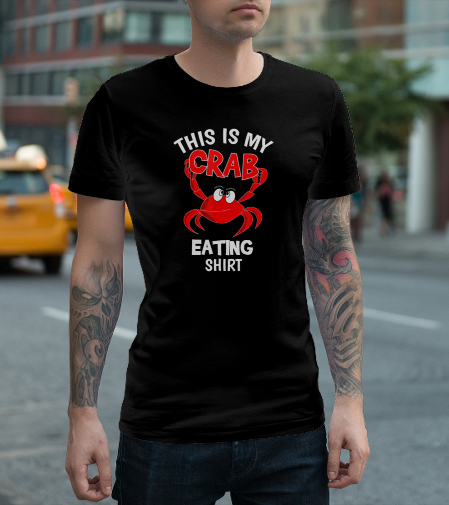 This Is My Crab Eating Shirt Funny Red Crab T-Shirt