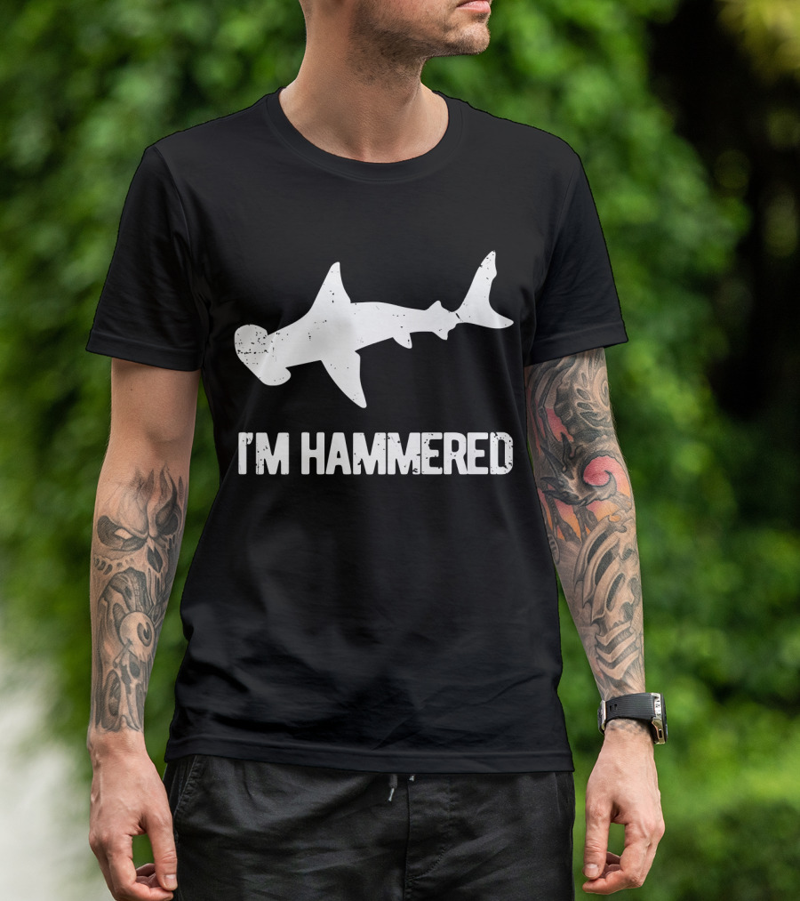 I'm Hammered Shark Bar Party Humor Gag T-Shirt