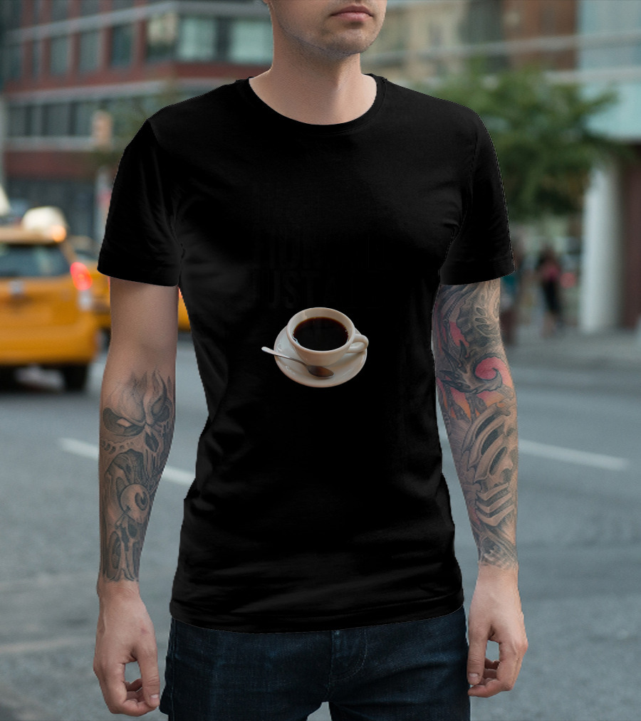 Instant Human Just Add Coffee Caffeine Cup T-Shirt