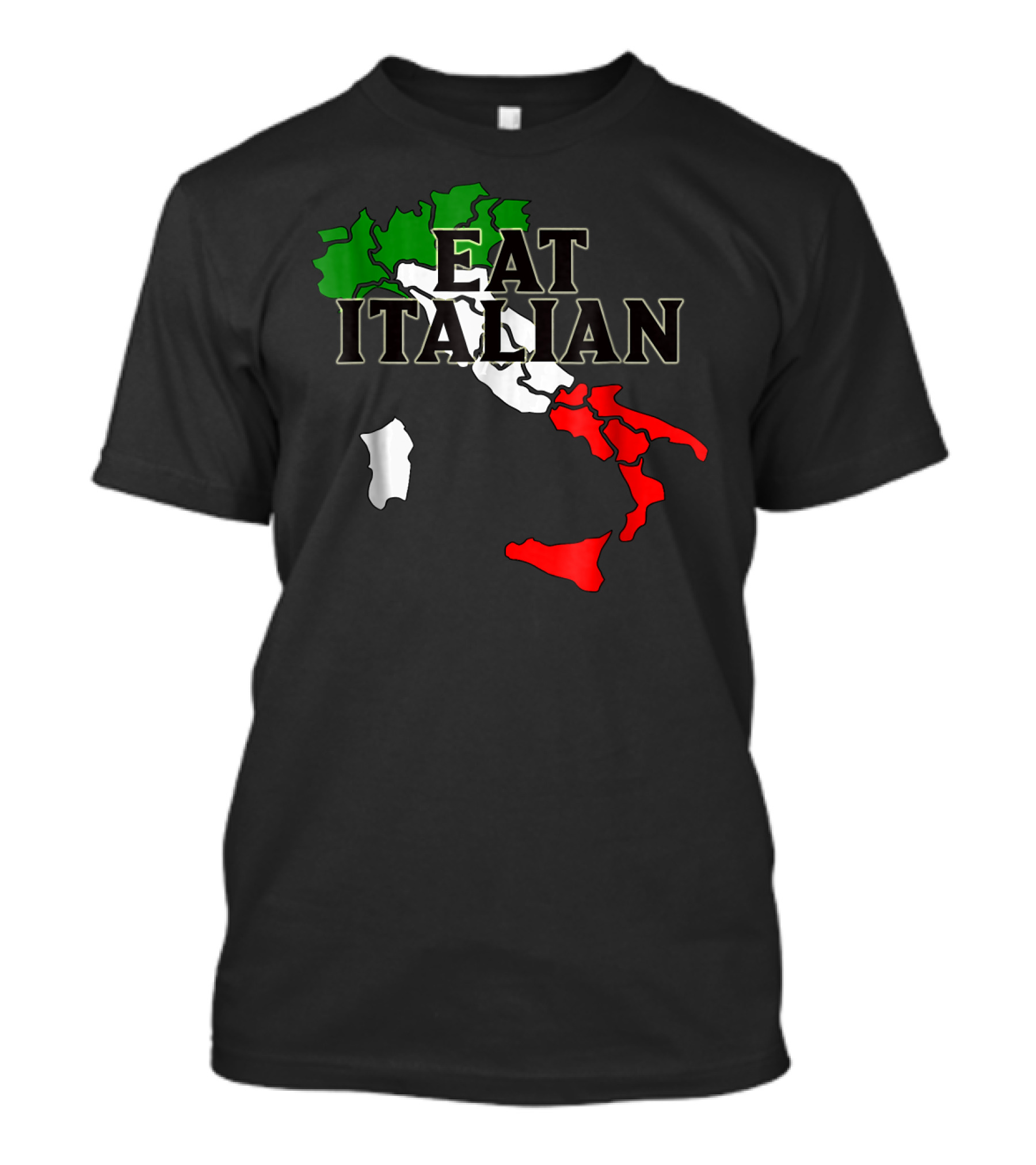 Eat Italian Food Cooking Heritage Italy Flag T-Shirt