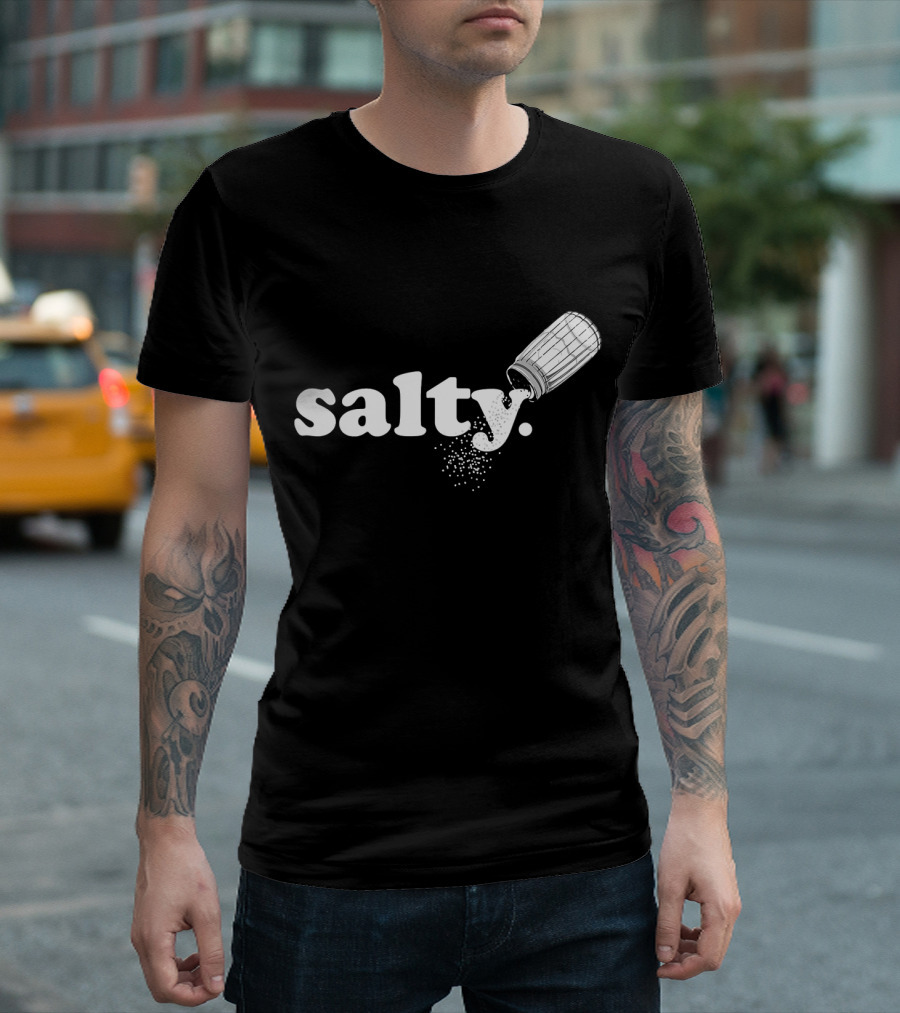 Salty Ironic Sarcastic Salt Shaker Funny Game T-Shirt
