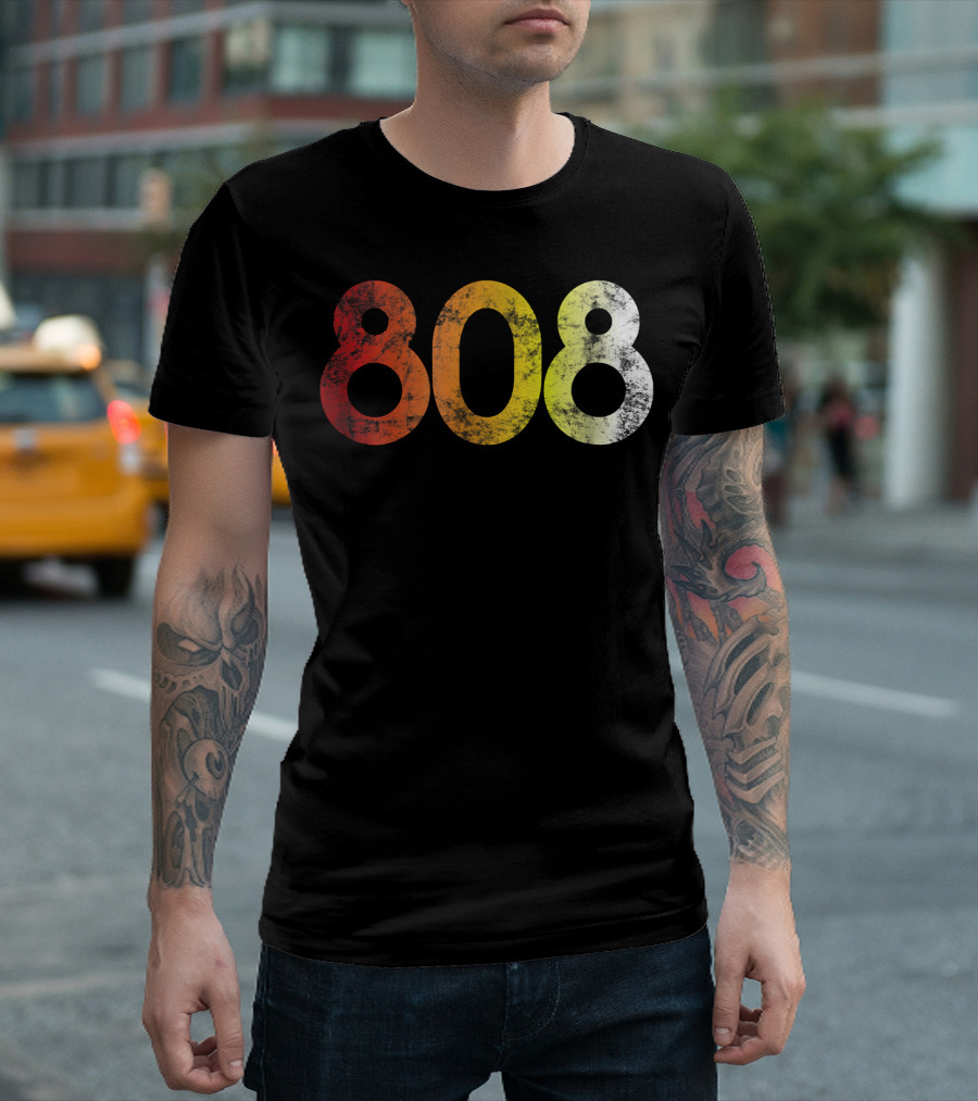 808 Style Roland Electronic Drum Machine Vintage Distressed Retro T-Shirt