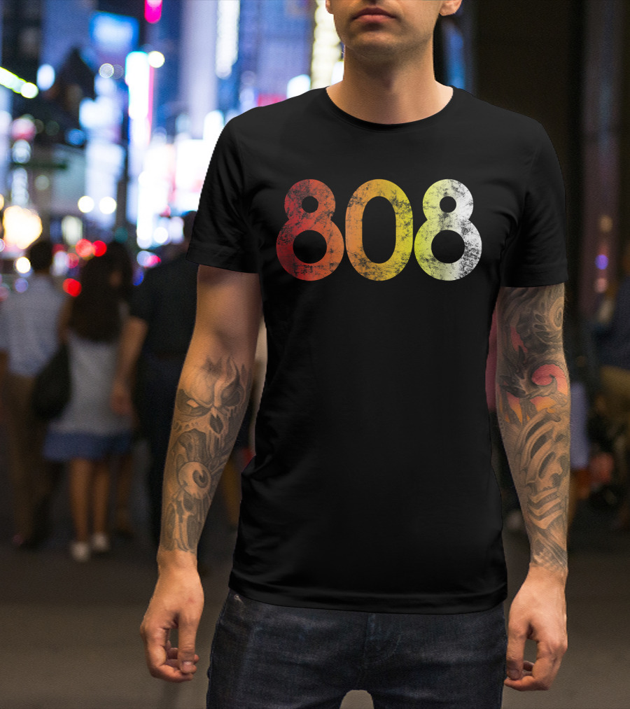 808 Style Roland Electronic Drum Machine Vintage Distressed Retro T-Shirt