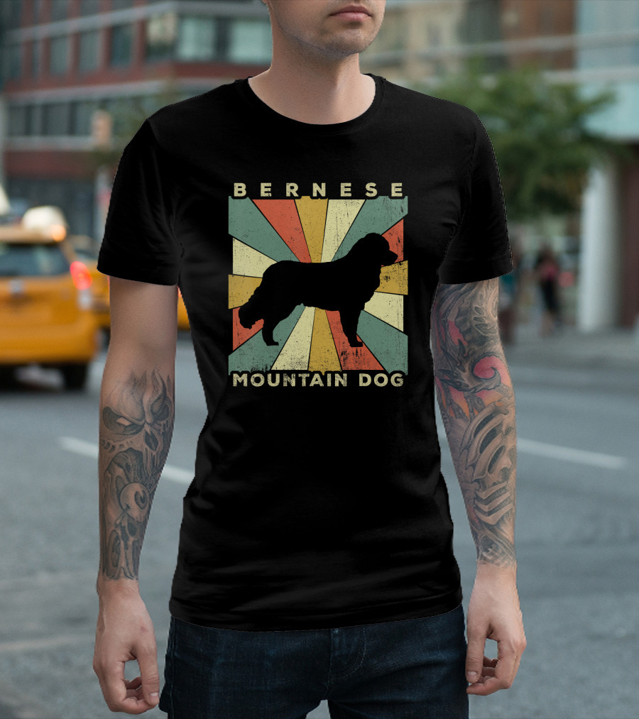 BERNESE MOUNTAIN DOG RETRO 70S STYLE VINTAGE T-Shirt