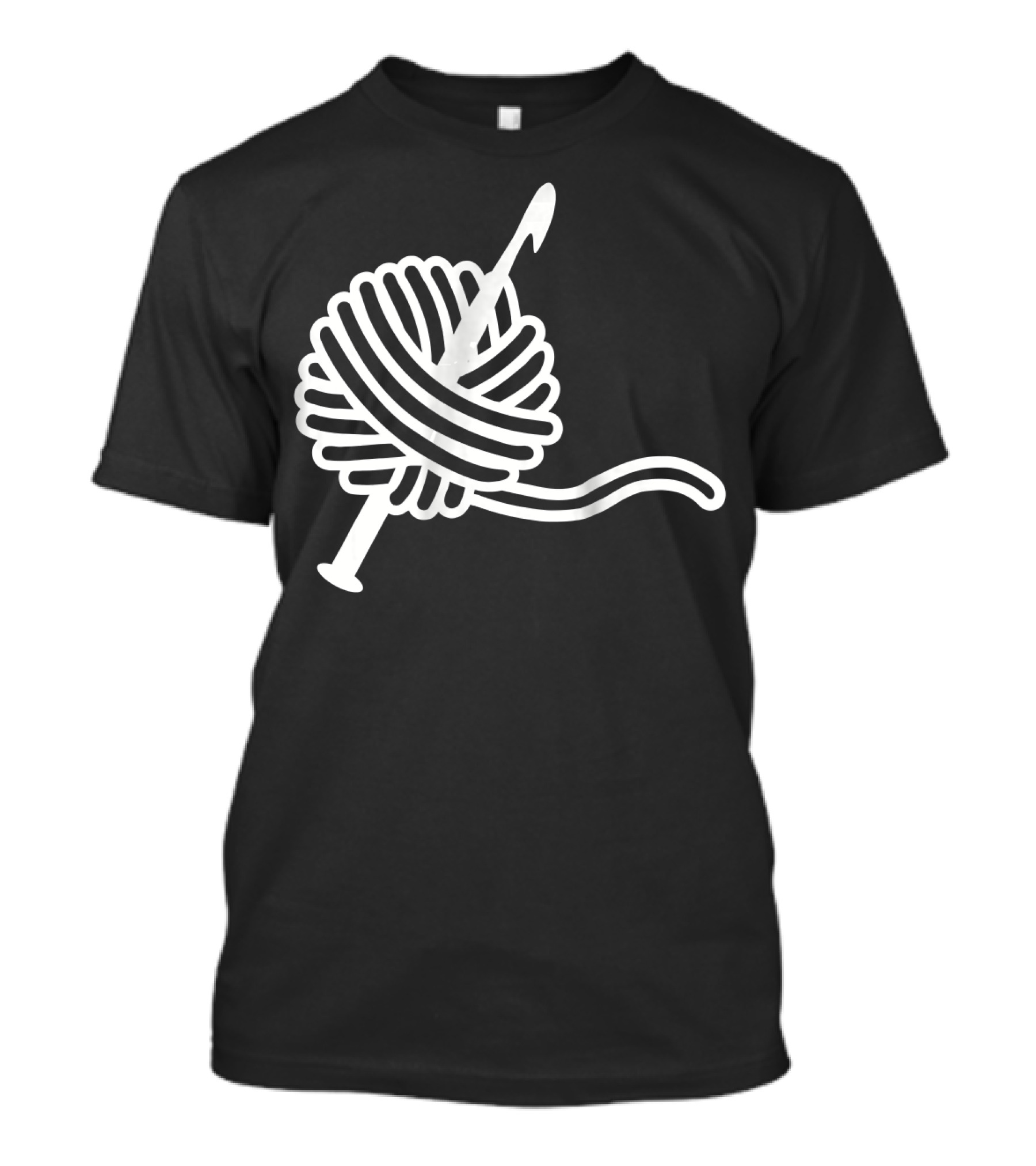 Crochet Wool Ball With Hook T-Shirt