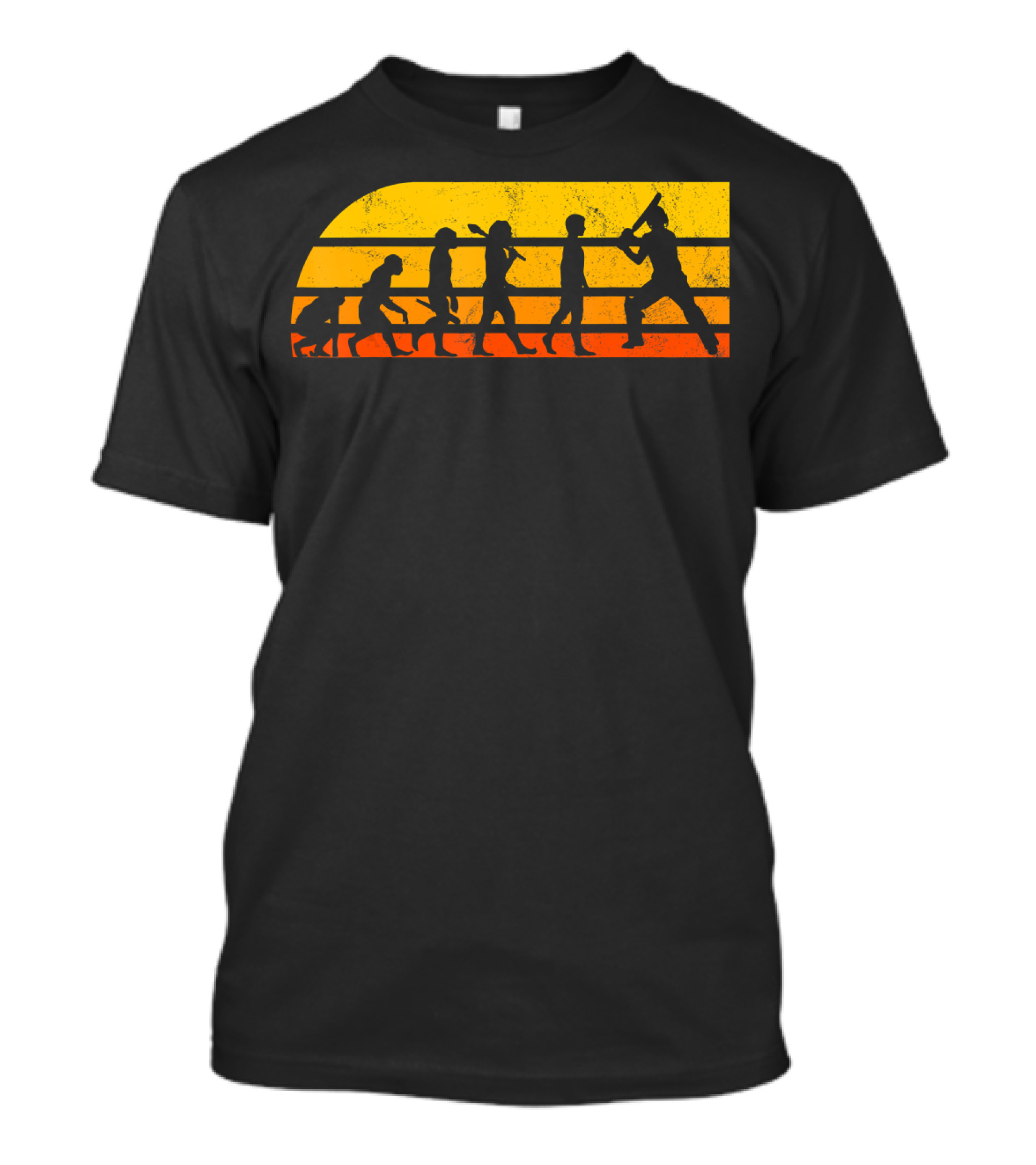 Cricket Player Coach Cricketer Evolution Retro T-Shirt