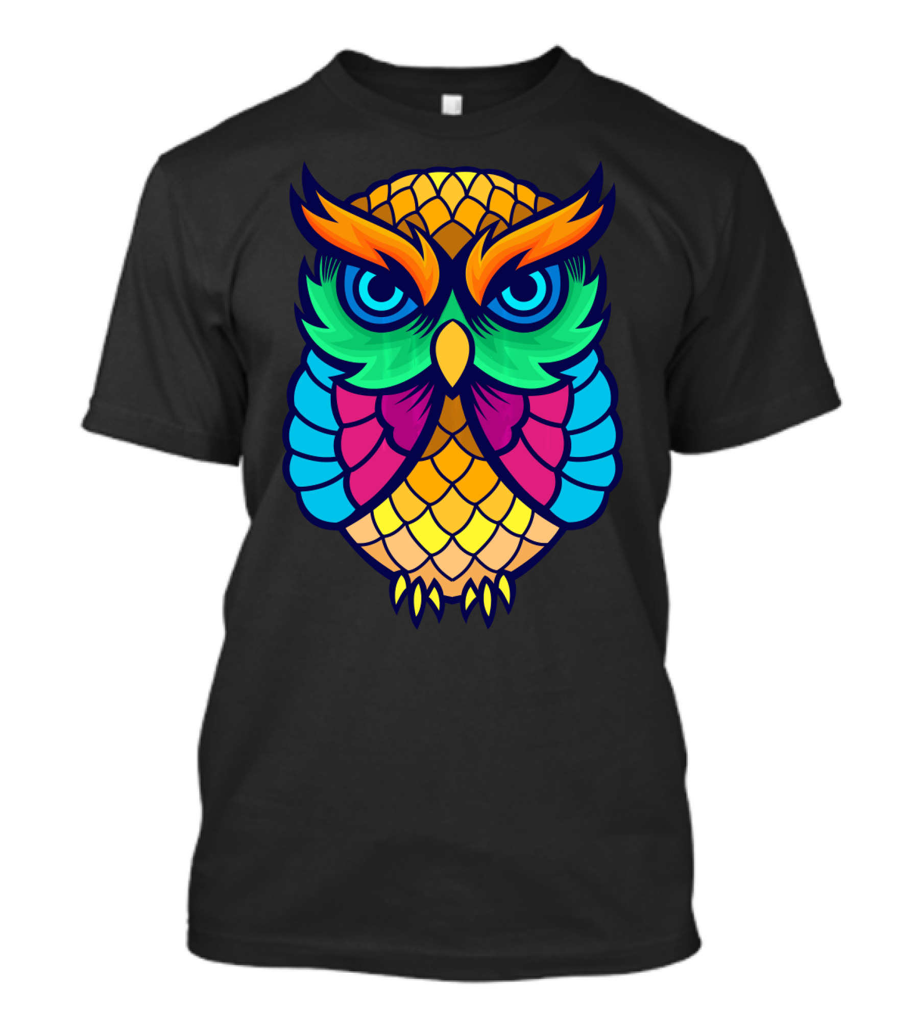 Colorful Crochet Owl Owl Decor Owl T-Shirt