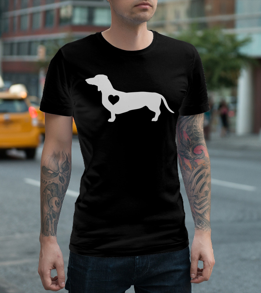 Dachshund Heart Lover Dog Love T-Shirt