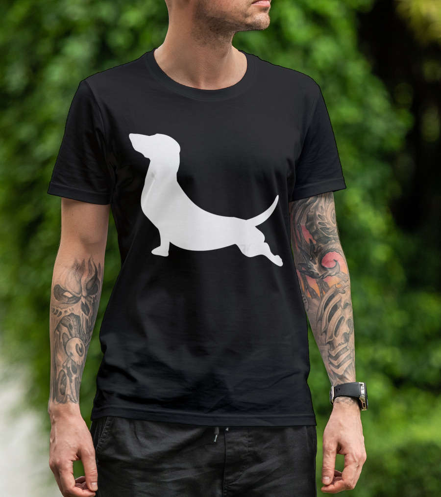 Dachshund Yoga Pose Stretch Puppy T-Shirt