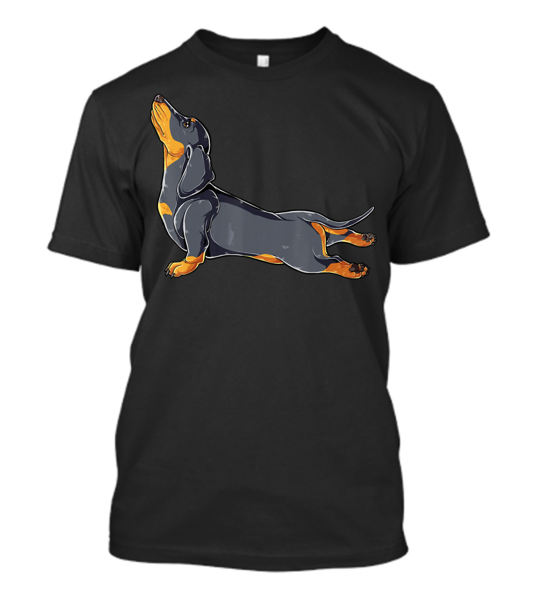 Dachshund Yoga Namaste Spiritual Stretch Pose T-Shirt