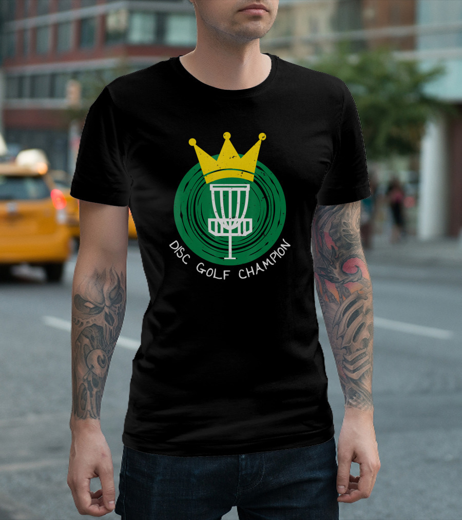 Disc Golf Champion Crowned Frisbee King T-Shirt
