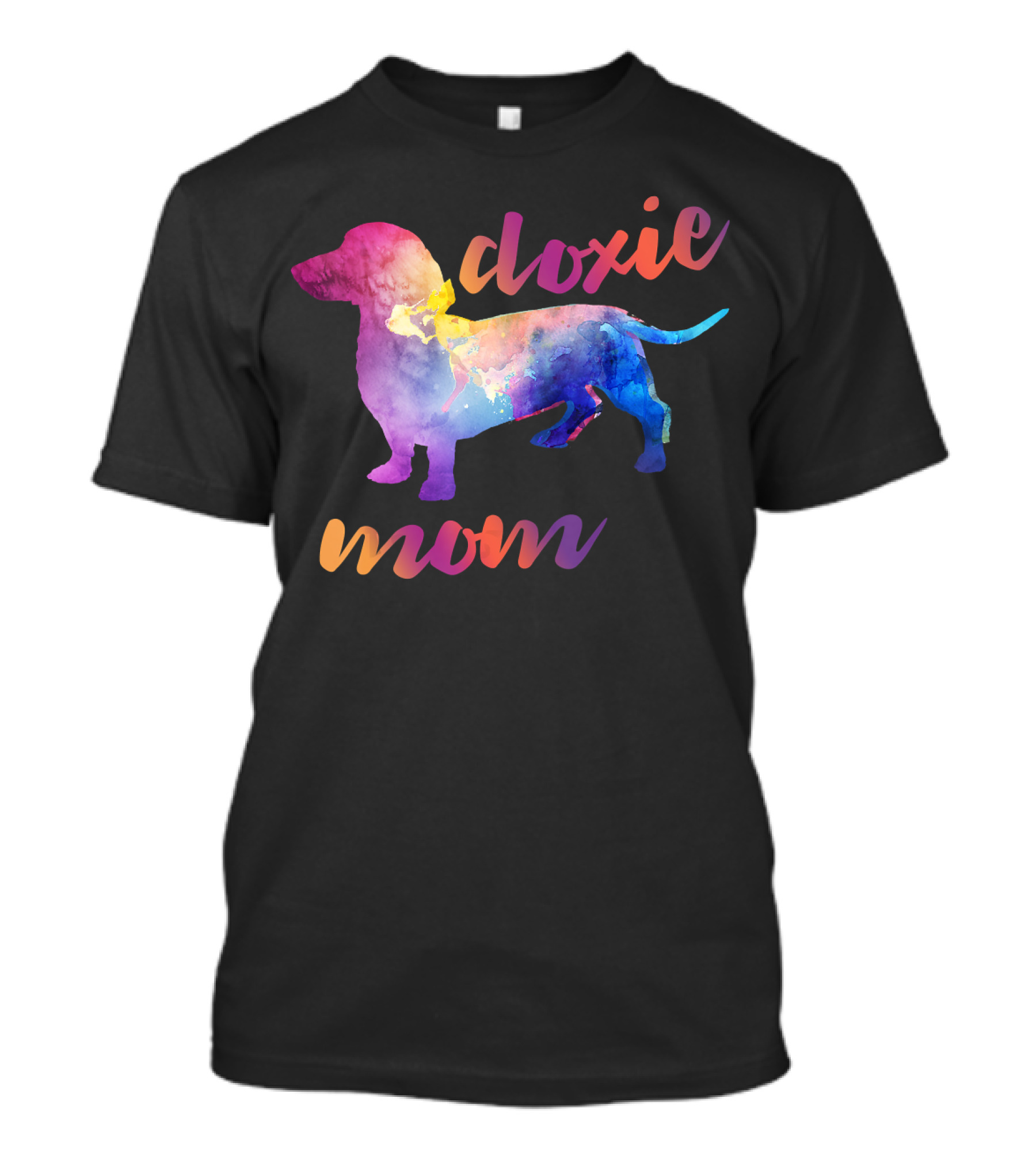 Doxie Mom Watercolor Dog T-Shirt