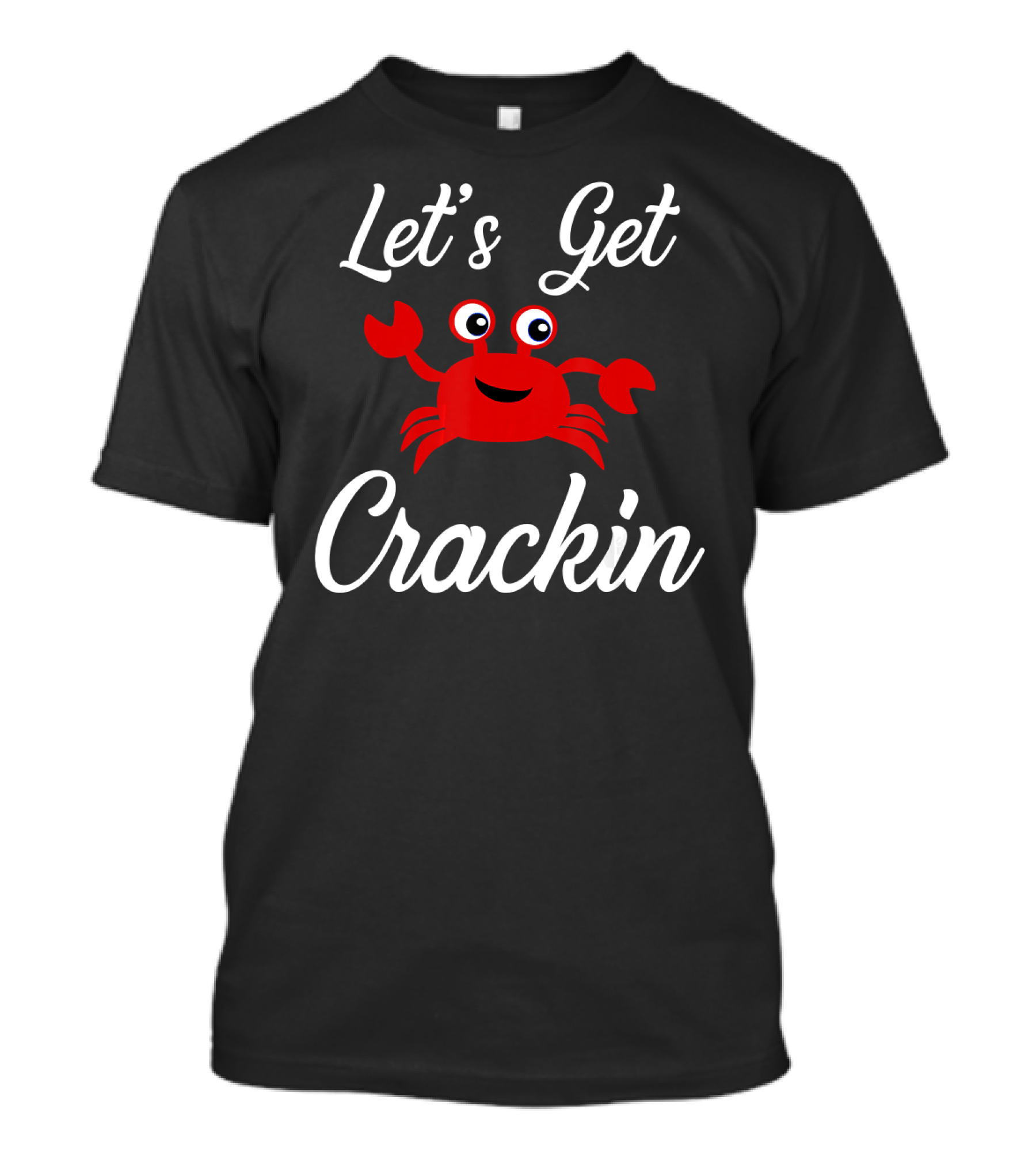 Summer Crab Let's Get Crackin Funny Crab T-Shirt
