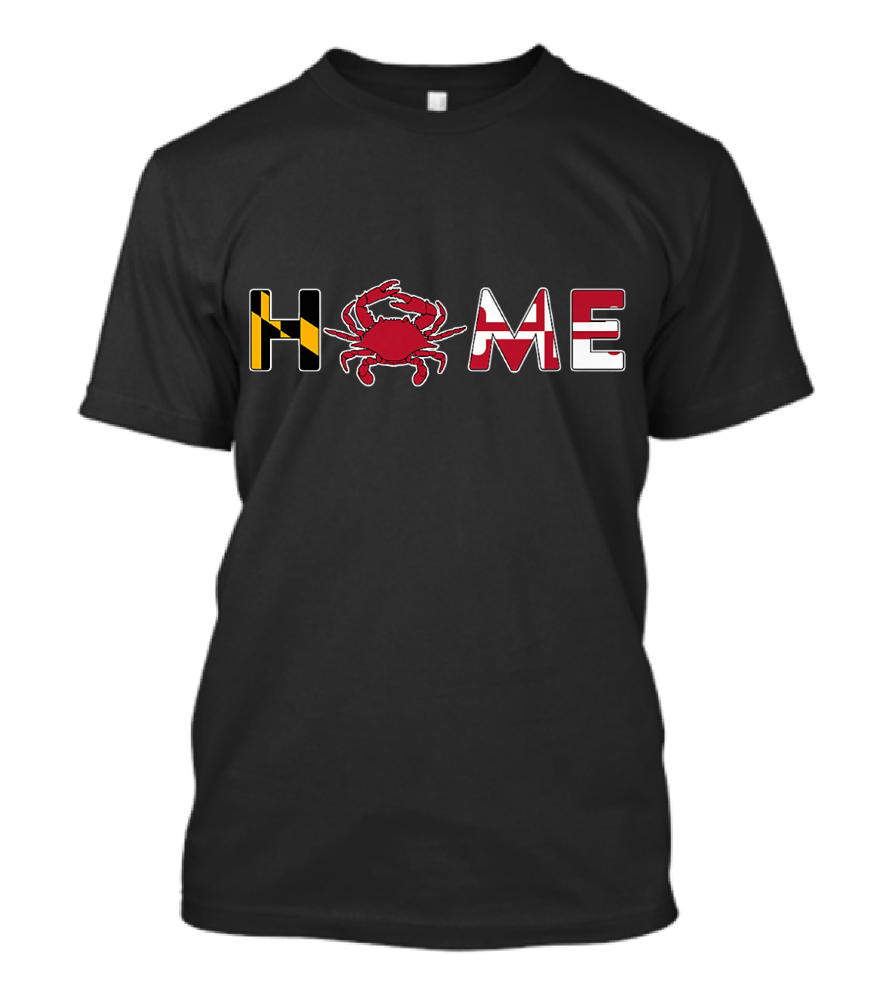 HOME Maryland Crab State Flag Baltimore T-Shirt