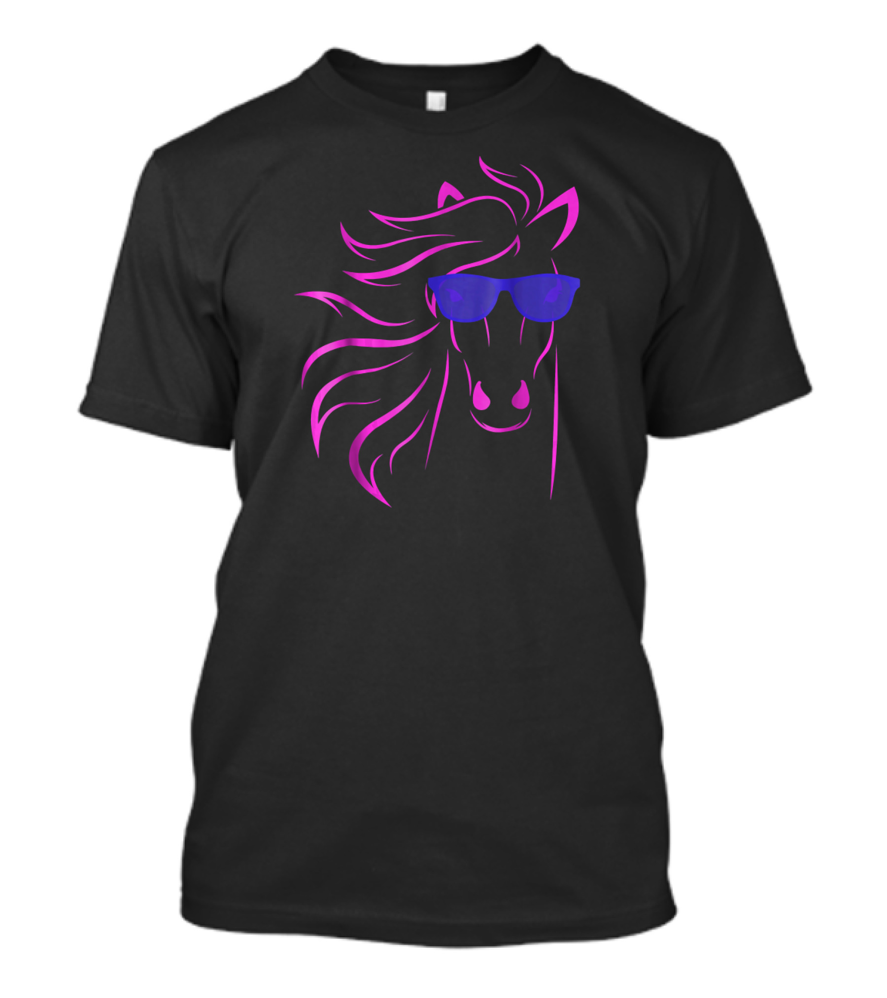 Horse Lover Funny Equestrian Sunglasses Ridin' T-Shirt