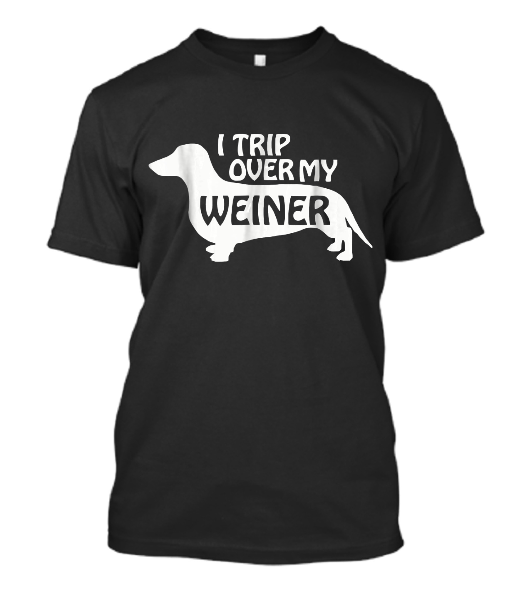I Trip Over My Weiner Dachshund Silhouette Lover T-Shirt
