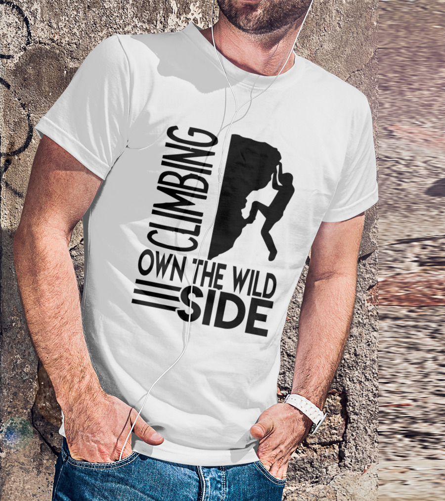Climbing The Wild Vertical Adventure Side T-Shirt