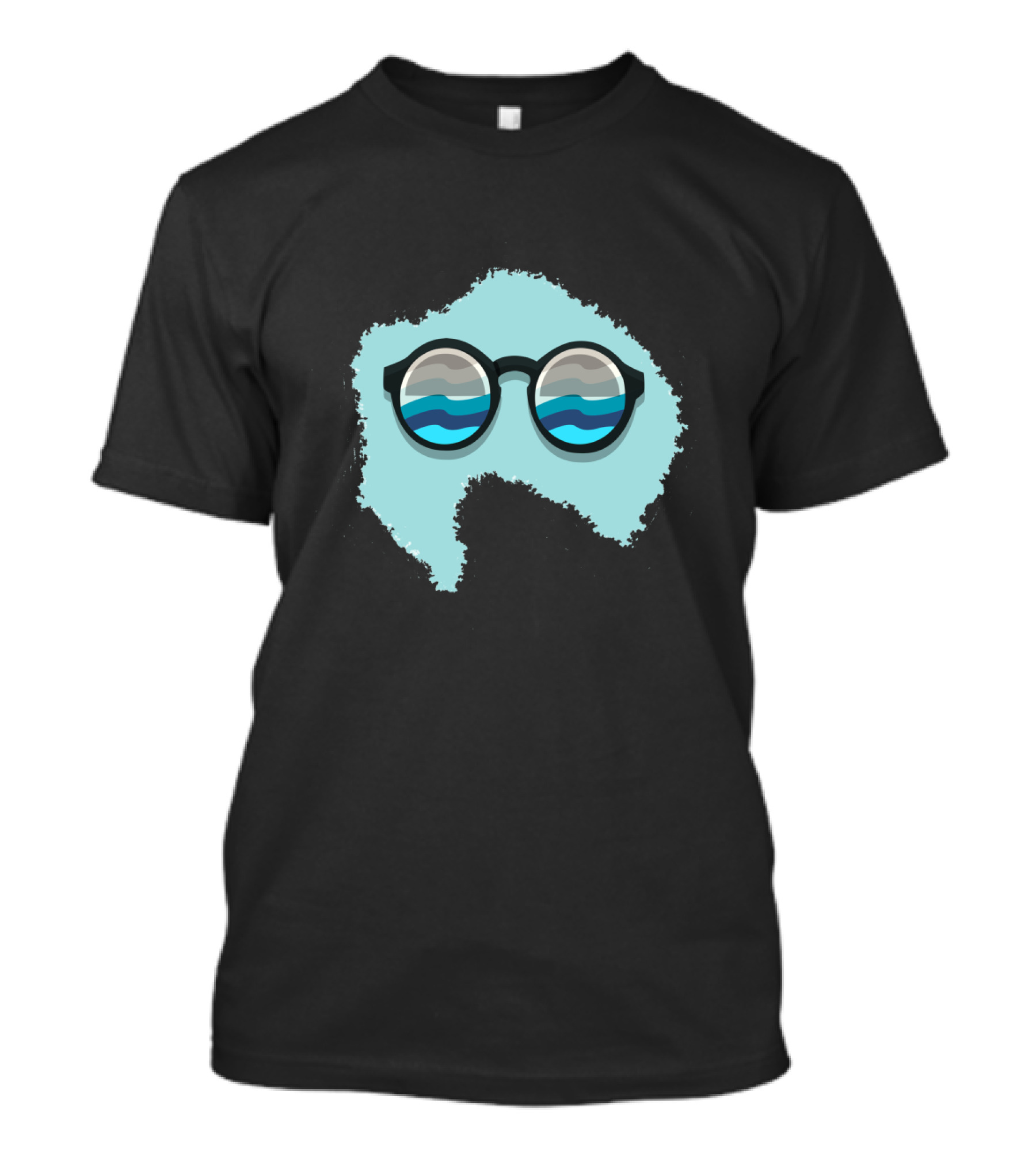 Mountain Walk Glasses Reflection T-Shirt