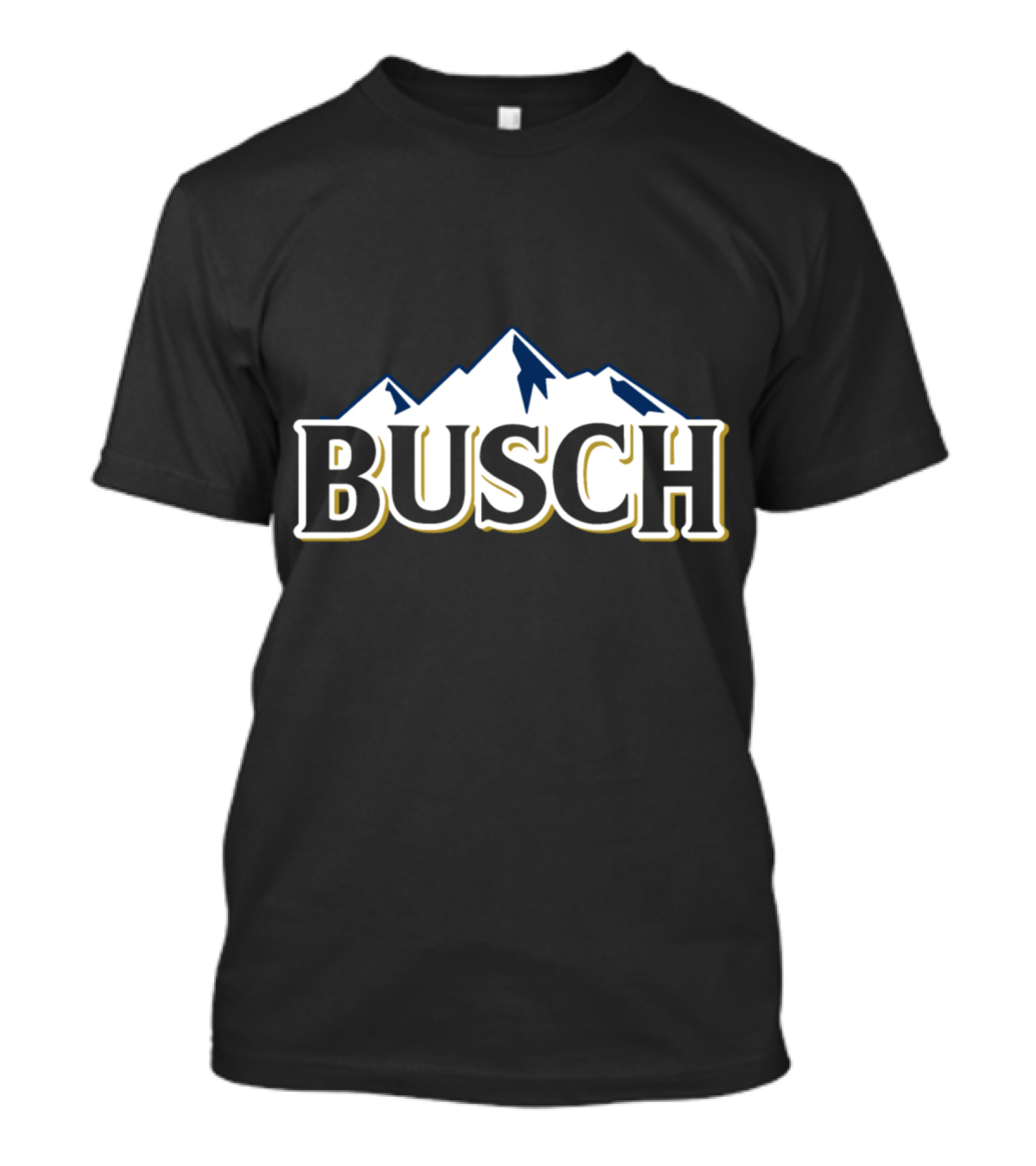 Busch Beer Logo With Mountain T-Shirt