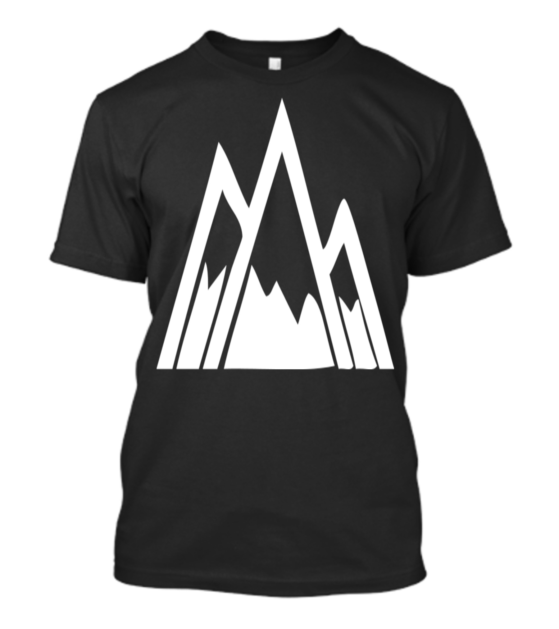 Geometric Peaks Mountain T-Shirt