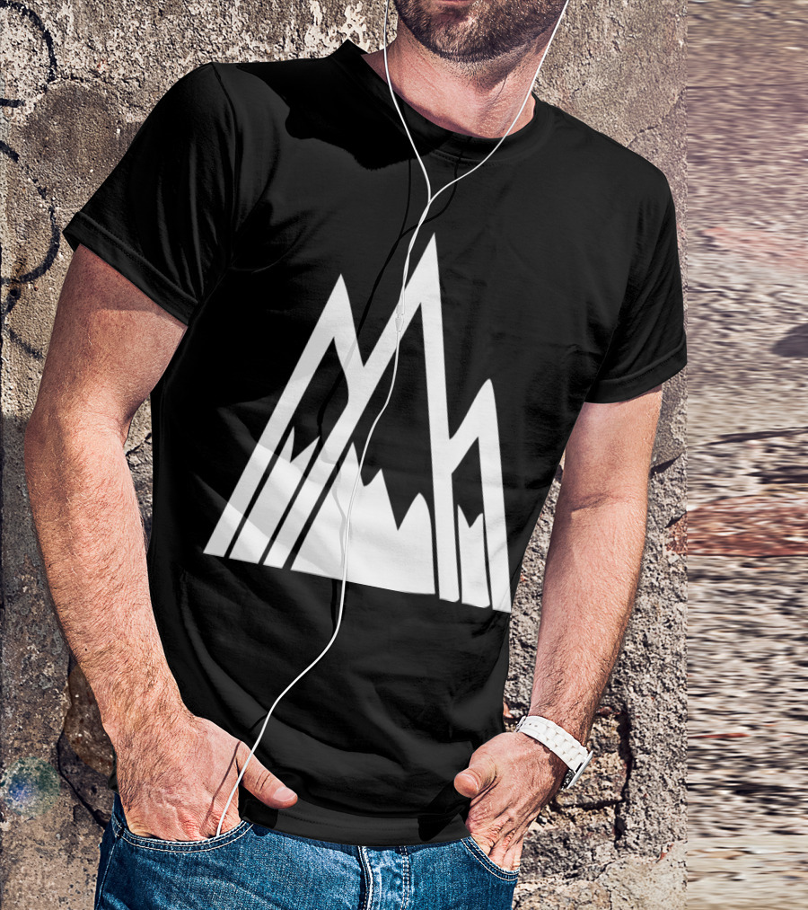 Geometric Peaks Mountain T-Shirt
