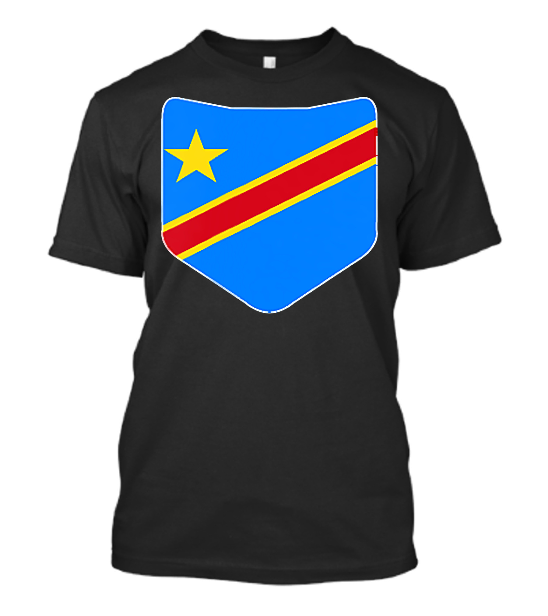Congo Democratic Republic Flag Emblem 	 T-Shirt