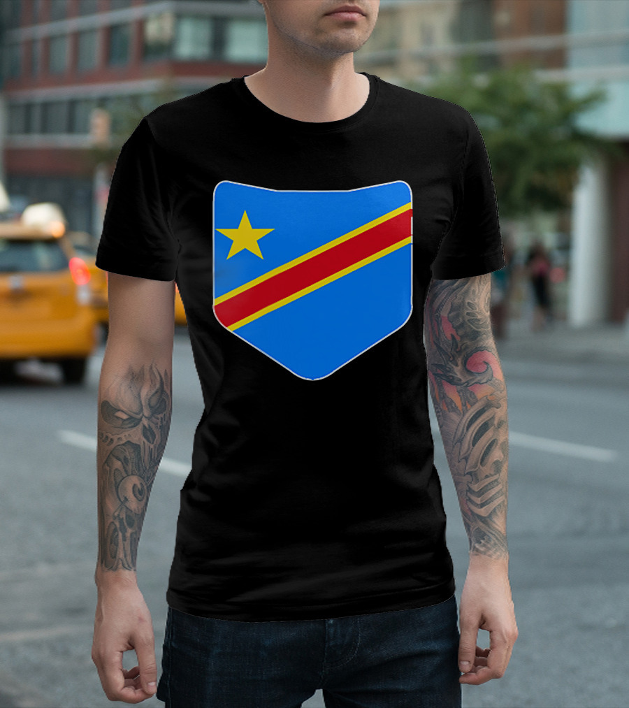 Congo Democratic Republic Flag Emblem 	 T-Shirt
