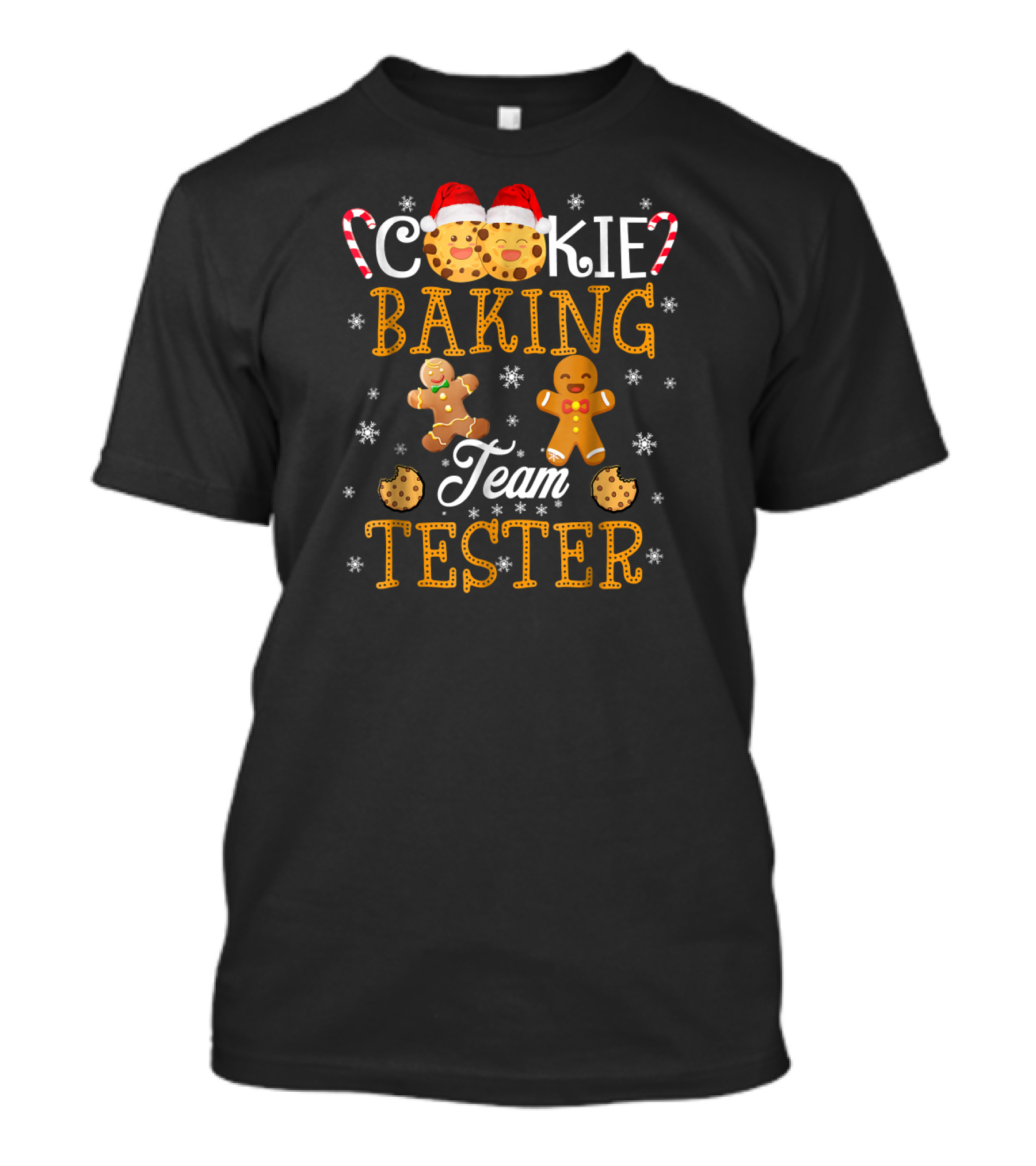 Cookie Baking Team Tester Gingerbread Characters Christmas T-Shirt