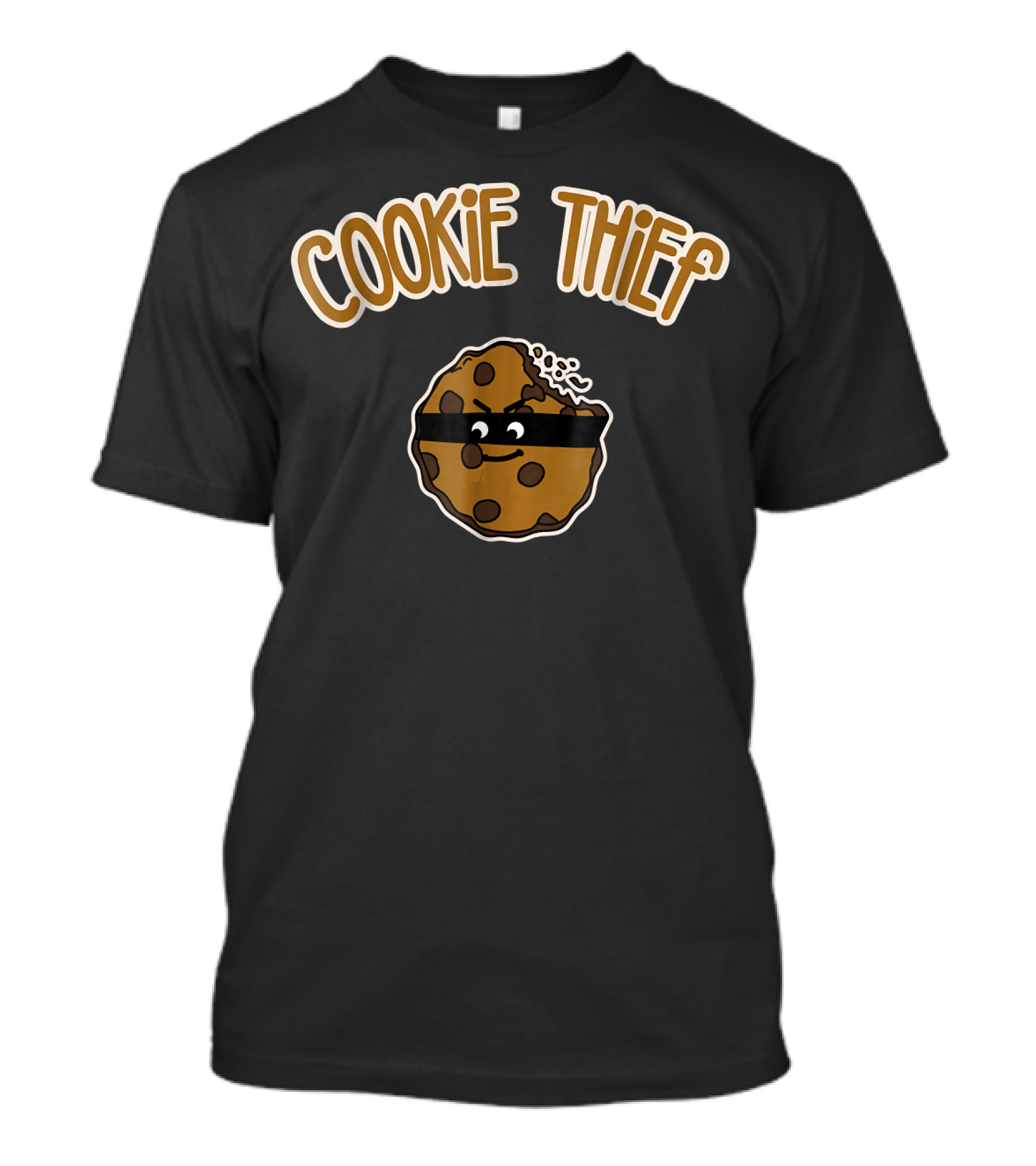 Cookie Thief Christmas Baking Team Xmas San Animated Cookie With Mask T-Shirt