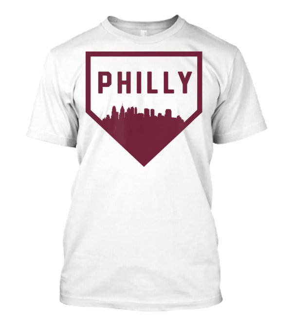 Philly Home Baseball Skyline Cool Philadelphia T-Shirt