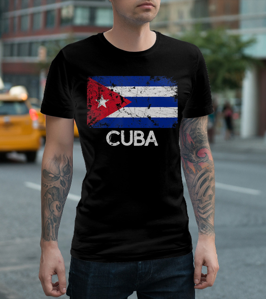 Cuban Flag Vintage Cuba T-Shirt