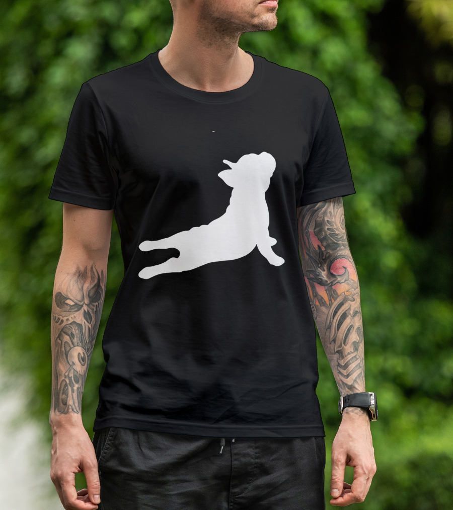 Funny French Bulldog Yoga Pose Cute French Bulldog T-Shirt