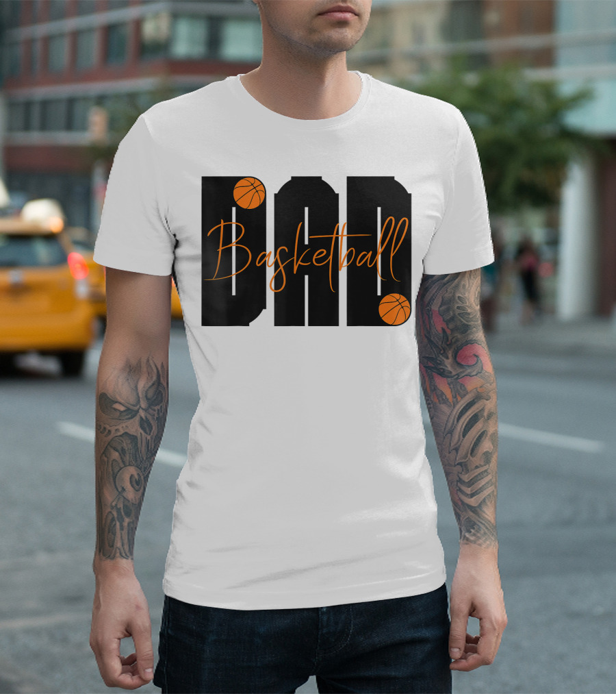 Dad Basketball Lover Father's Day Basketball T-Shirt