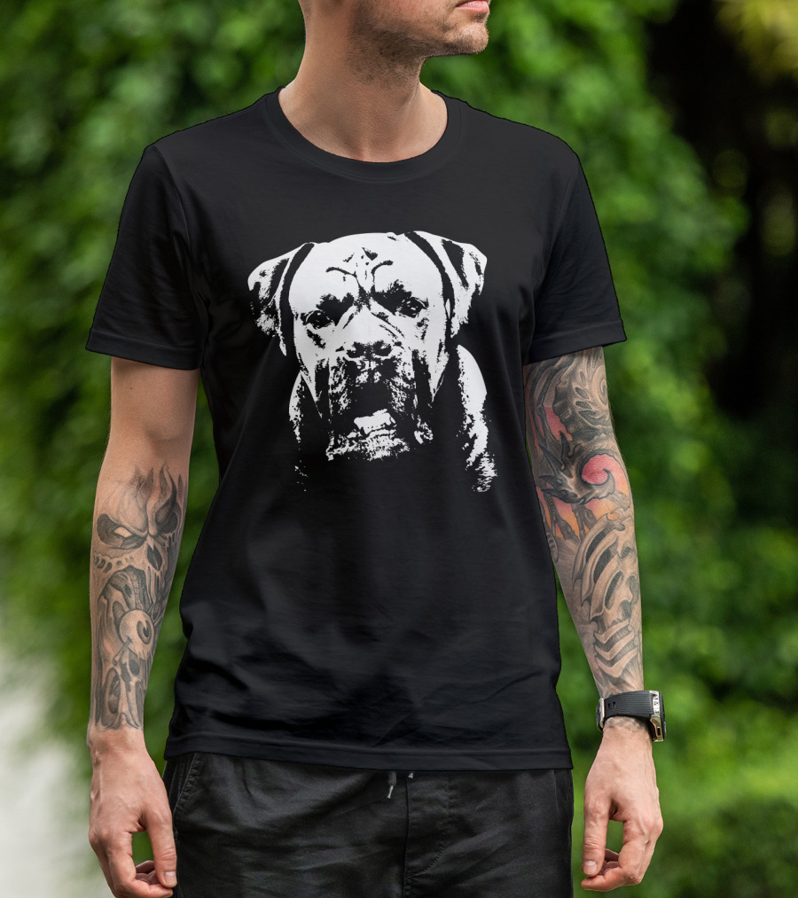 Dog Lovers Boxer Face T-Shirt
