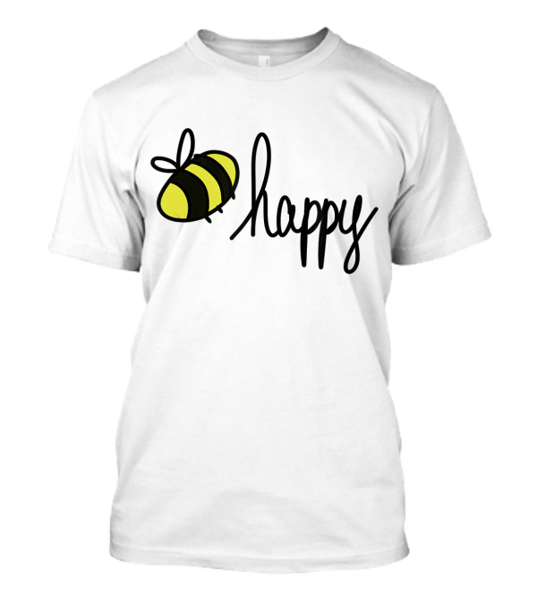 Happy Doodle Bee Handrawn T-Shirt