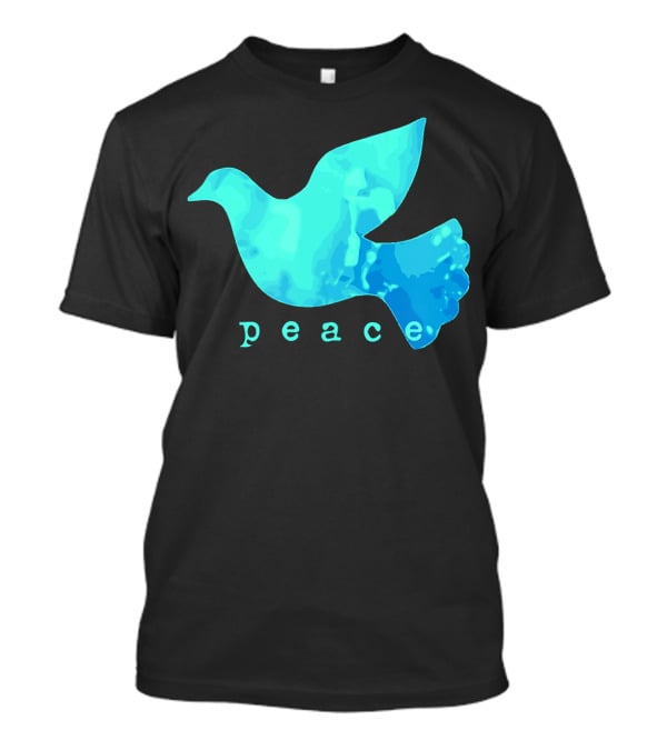 Dove Of Peace Blue Bird Affirma Peace T-Shirt