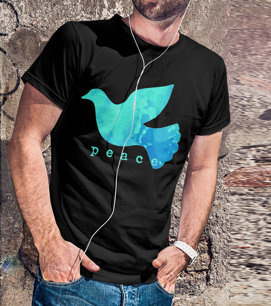 Dove Of Peace Blue Bird Affirma Peace T-Shirt