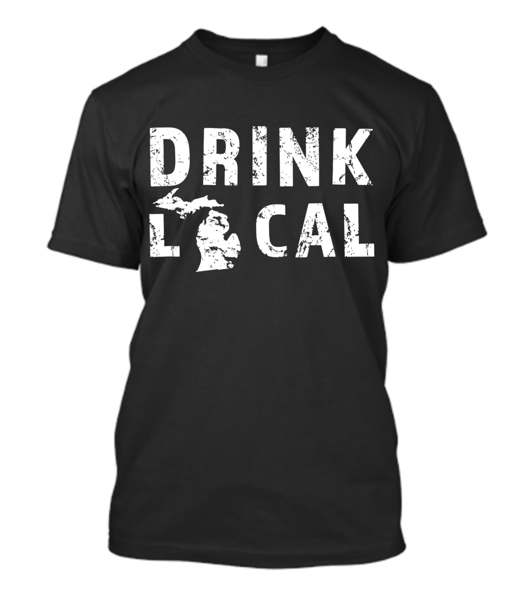 Drink Local Michigan Craft Beer MI Great Lakes State T-Shirt